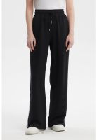 Pantalón Buzo Mujer Calce Recto Negro - lll