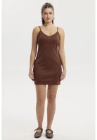 Vestido Mujer Corto Pabilo Café