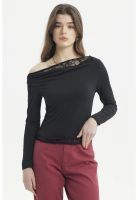 Polera Mujer Ajustado Negro - X