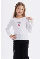 Polera Niña Vuelos Blanco - ll