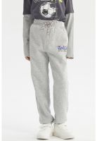 Pantalón Buzo Niño Jogger Gris Melange - ll