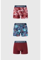 Bóxer Hombre Tripack Liso Burdeo
