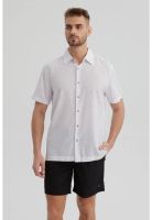 Camisa Hombre Lisa Blanco
