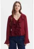 Blusa Mujer Vuelos Rojo