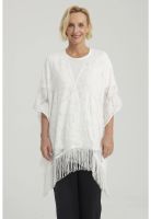 Blusa Mujer Tapado Con Flecos Crudo