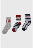 Calcetín Niño Tripack Rojo - ll