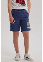 Short De Baño Niño Deslavado Azul