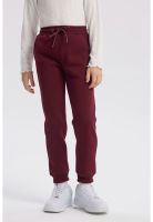 Pantalón Buzo Niña Jogger Burdeo