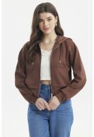 Polerón Mujer Slim Café Oscuro