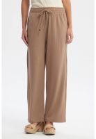 Pantalón Buzo Mujer Calce Recto Café Claro