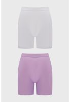 Calzón Mujer Short Pierna Larga Lila