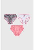 Calzón Niña Tripack Teens Palo Rosa