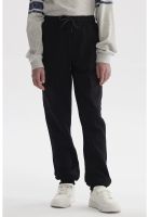 Pantalón Buzo Niño Jogger Cargo Negro - lll