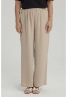 Pantalón Mujer Crep Pinzas Arena