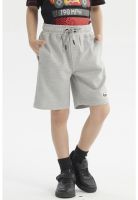 Bermuda Niño Textura Gris Melange