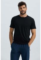 Polera Hombre Básica Con Bolsillo Negro - ll