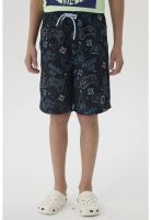 Short de Baño Niño Básico Print Negro