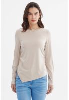 Polera Mujer Ajustado Beige