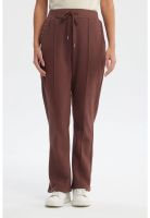 Pantalón Buzo Mujer Clásico Flare Café
