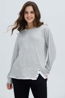 Sweater Mujer Basta Gris Melange
