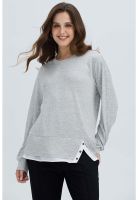 Sweater Mujer Basta Gris Melange