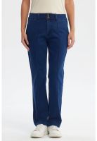 Jeans Mujer Calce Recto Tiro Alto Azul - ll