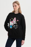 Polerón Mujer Print Negro - ll