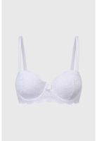 Sostén Mujer Copa Soft Strapless Encaje Blanco