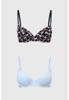 Sostén Mujer Bipack Full Print Negro