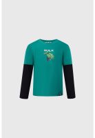 Polera Niño Avengers Verde Oscuro