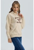 Polerón Niña Print Beige