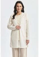 Polera Mujer Slim Crema - ll