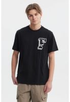 Polera Hombre Regular Fit Letra Negro