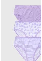 Calzón Niña Tripack Teens Lila