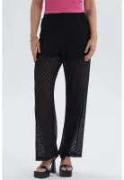 Pantalón Mujer Con Short Calce Flare Negro