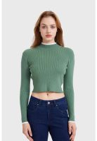 Sweater Mujer Contraste Verde