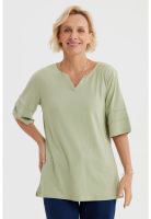 Polera Mujer Textura Verde Claro