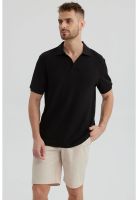 Polera Hombre Textura Negro- ll