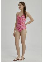 Traje De Baño Niña Full Print Fucsia