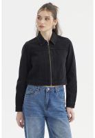 Chaqueta Mujer Trucker Negro