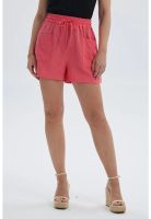 Short Mujer Textura Pretina Elasticada Coral