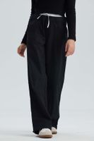 Pantalón Niña Parachute Con Pretina Falsa Negro