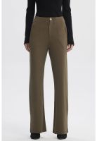 Pantalón Mujer Punto Roma Verde Musgo