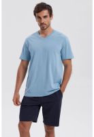 Polera Hombre Básica Celeste Claro