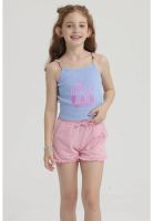 Peto Niña Rib Mostacilla Pabilo Celeste