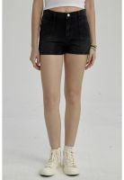 Short Niña Denim Bolsillo Delantero Negro