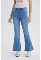 Jeans Mujer Flare Vale Azul Claro