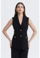 Blazer Mujer Gillette Largo Negro