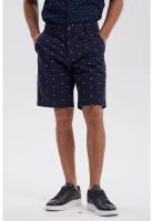 Bermuda Hombre Chino Print Azul Marino