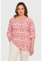 Polera Mujer Corte En Hombros Crudo